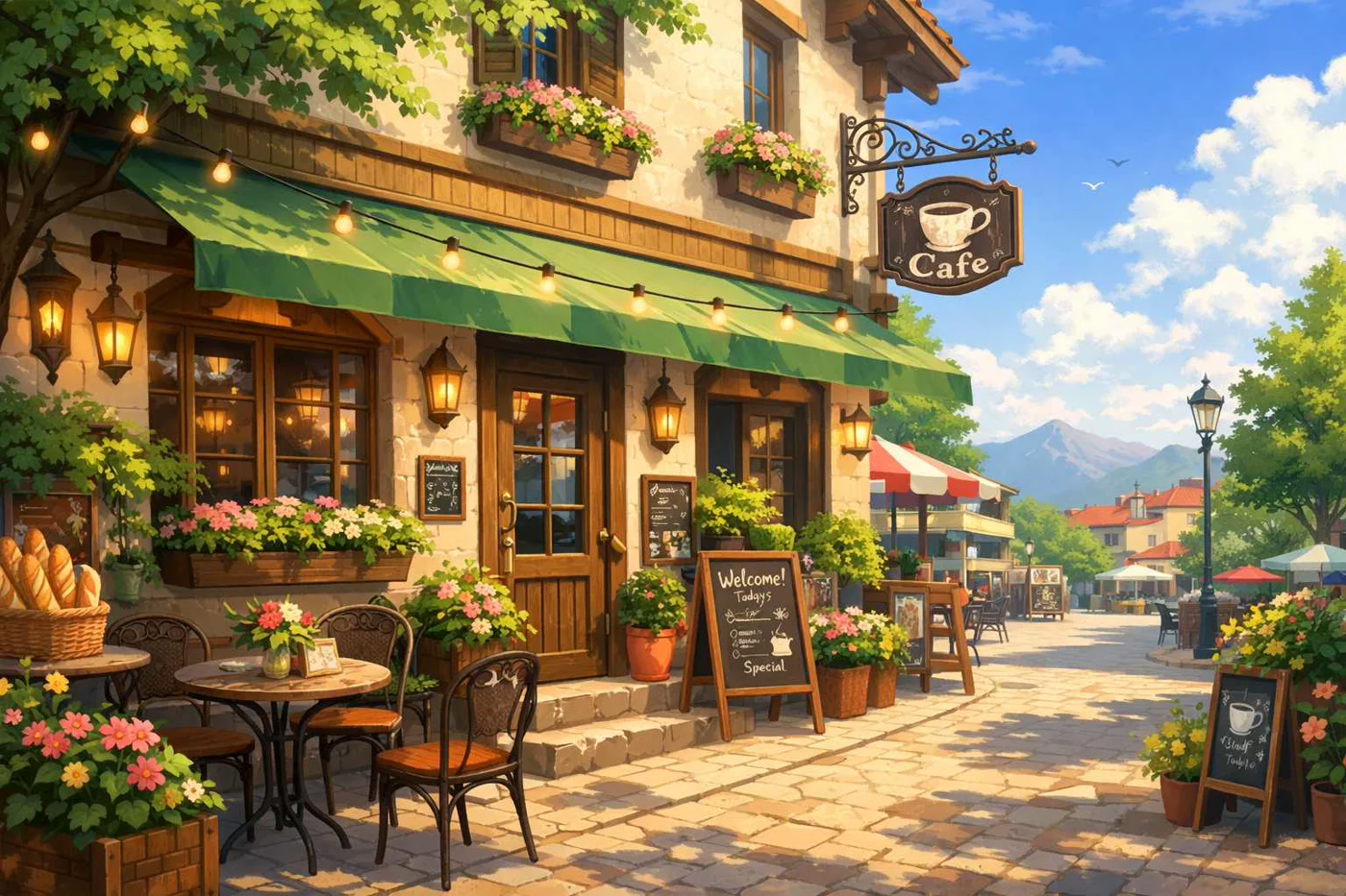 物語の舞台となるカフェの外観